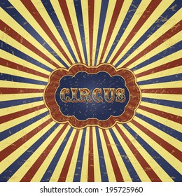 Ilustración de fondo de circo vintage