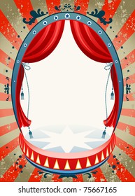 Vintage circus background  with space for text