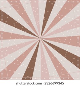 Vintage circus brown background template