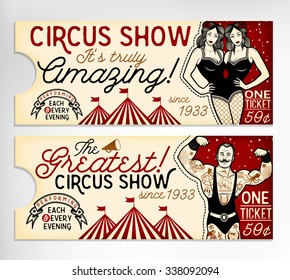 Vintage Circus Ticket