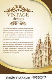 afiche de ciudad de vintage