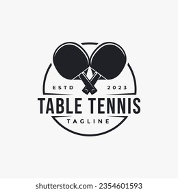 Free Vector  Detailed table tennis championship logo