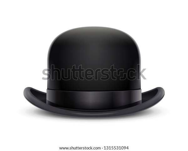 auditorium læber Mediate Vintage Classic Bowler Hat Stylish Headgear Stock-vektor (royaltyfri)  1315531094