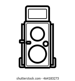 Vintage Classic Camera Line Icon