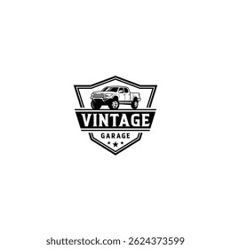 Vintage Classic Car Illustration, Classic Car illustration on white background 
