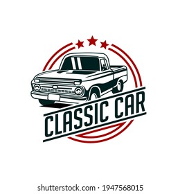 vintage classic car logo tamplate