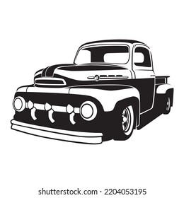 Vintage classic car silhouette 7 vector design