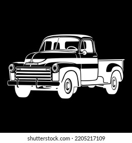 Vintage classic car silhouette vector design