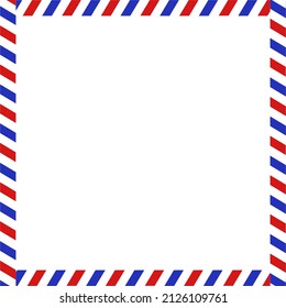 Vintage classic envelope border. Vector isolated on white background.