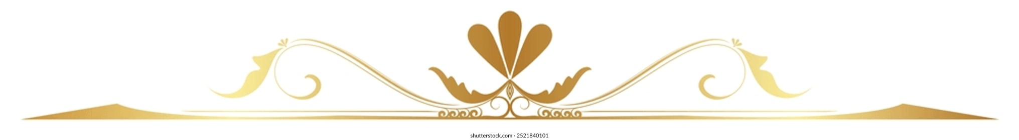 vintage classic lines Baroque for gold lettering design