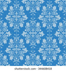 Vintage classic seamless pattern. Damask wallpaper