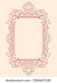 Vintage Classic Style Engraved Ornament Color Editable