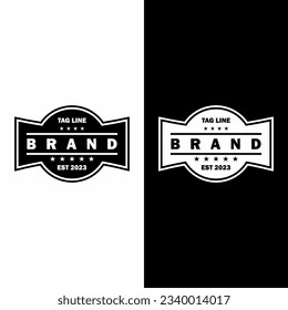 vintage and classic style logo vector design can be for business identity can also be printed for striker and t-shirt