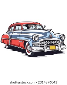 Vintage Classical Car Illustration, Vintage classic car illustration 
