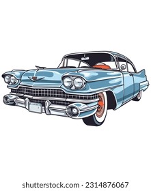 Vintage Classical Car Illustration, Vintage classic car illustration 