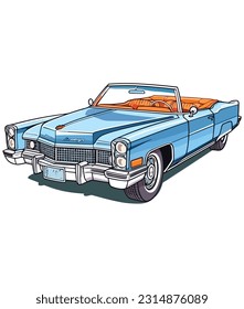 Vintage Classical Car Illustration, Vintage classic car illustration 