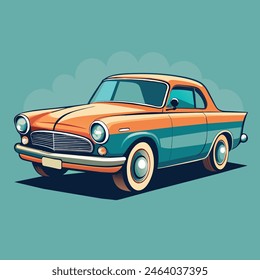 vintage clásico coche-ilustración vintage 
clásico