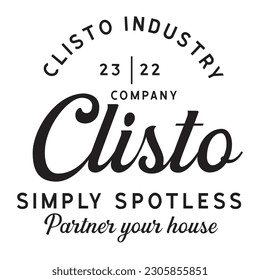 Vintage Cleaning Logo business industry