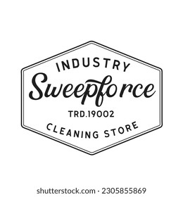 Vintage Cleaning Logo business industry