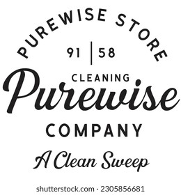 Vintage Cleaning Logo business industry
