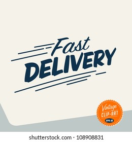 Vintage Clip Art - Fast delivery - Vector EPS10