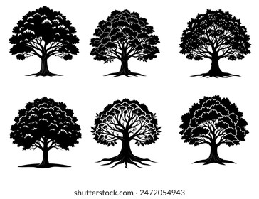 Vintage Clip Art and Illustrations. 2d tree design