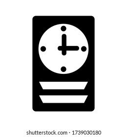 vintage clock icon or logo isolated sign symbol vector illustration - high quality black style vector icons
