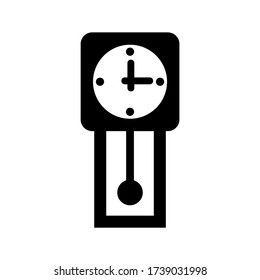 icono de reloj vintage o logotipo símbolo de signo aislado ilustración vectorial - iconos vectoriales de estilo negro de alta calidad
