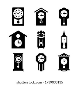 vintage clock icon or logo isolated sign symbol vector illustration - Collection of high quality black style vector icons
