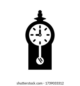 vintage clock icon or logo isolated sign symbol vector illustration - high quality black style vector icons
