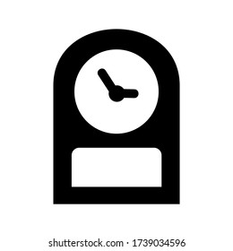 vintage clock icon or logo isolated sign symbol vector illustration - high quality black style vector icons
