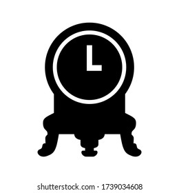 vintage clock icon or logo isolated sign symbol vector illustration - high quality black style vector icons
