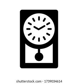 vintage clock icon or logo isolated sign symbol vector illustration - high quality black style vector icons
