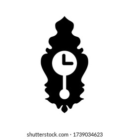 vintage clock icon or logo isolated sign symbol vector illustration - high quality black style vector icons
