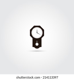 Vintage clock icon - Vector
