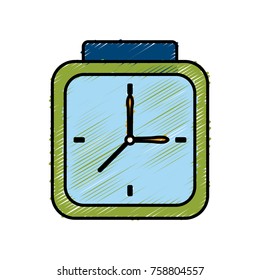 Vintage clock isolated