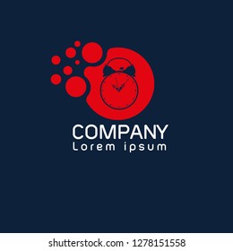 vintage clock logo concept. Designed for your web site design, logo, app, UI