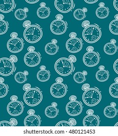 vintage clock seamless background