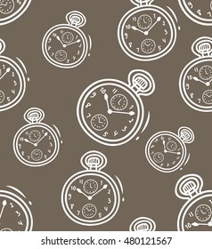 vintage clock seamless background