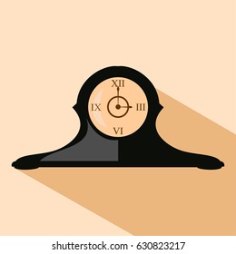 vintage clock vector illustration