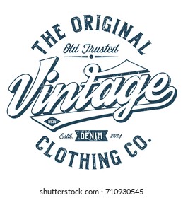 The Vintage Clothing Co. - Tee Design For Print