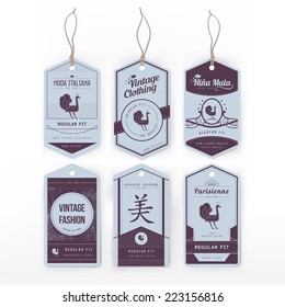Vintage clothing label