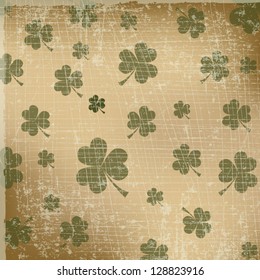 Vintage clover background