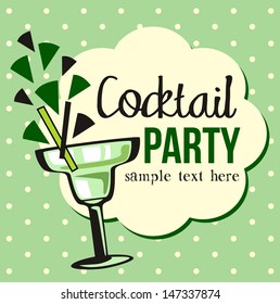 Vintage Cocktail Party Invitation