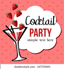 Vintage Cocktail Party Invitation