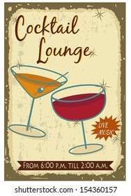 vintage cocktail poster