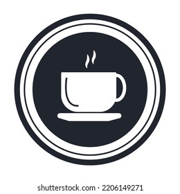 vintage Coffe monochrome concept logotype