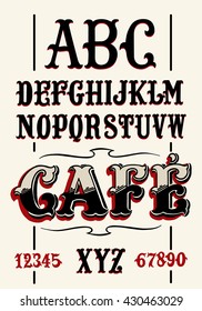 Vintage Coffee Alphabet