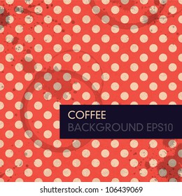 Vintage Coffee Background. Vector, EPS10