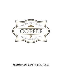 Vintage coffee badges and labels